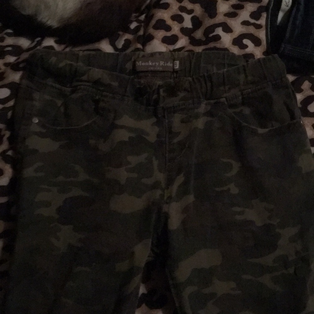 Camo monkey ride jeans